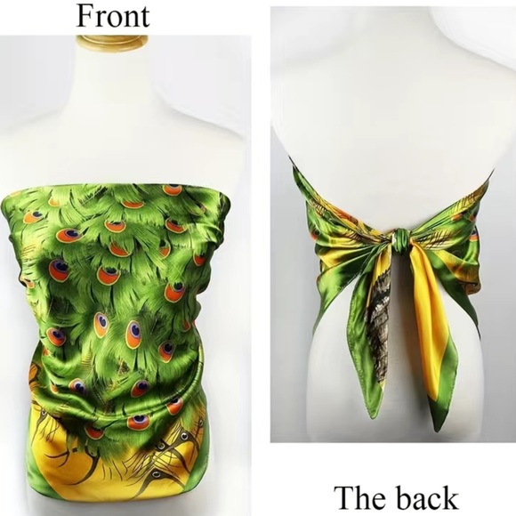 Silky Peacock scarfs 🦚 - Picture 5 of 12